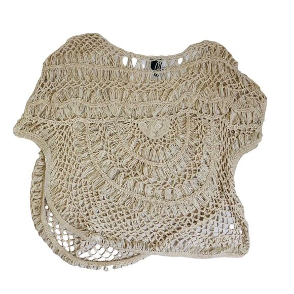 Bobeau Crochet Knit Pullover Top Sz S - Picture 2 of 5